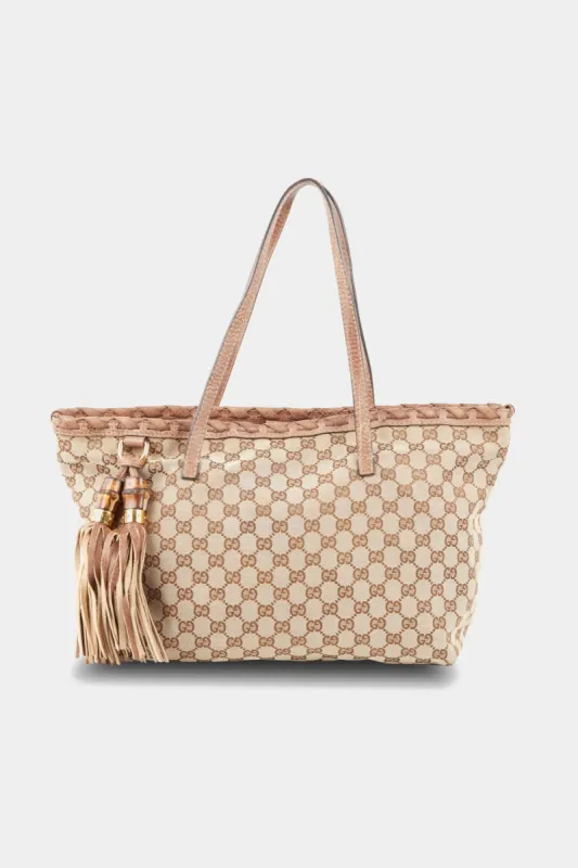Bamboo Tassel GG Canvas Tote Bag sold by Lord & Taylor
