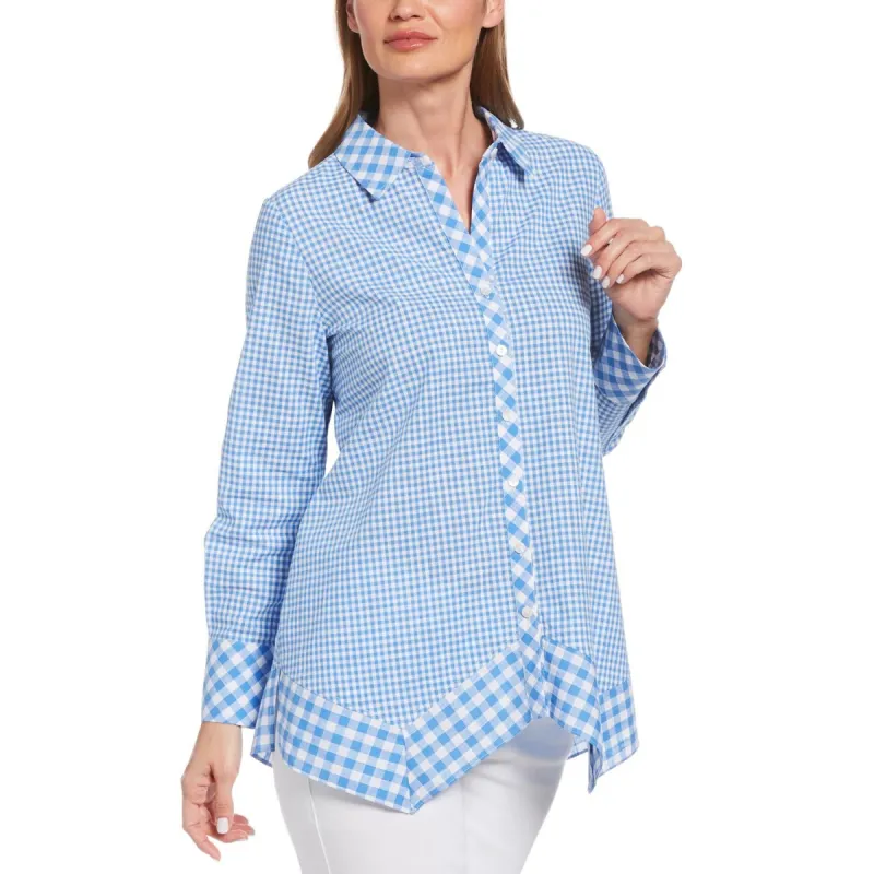Mixed Gingham Button Down sold by Lord & Taylor