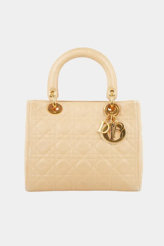 Lady Dior GHW No Strap Medium Cannage Bag sold by Lord & Taylor