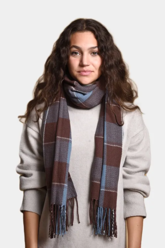 Plaid Woven Fringe Scarf sold by Lord & Taylor