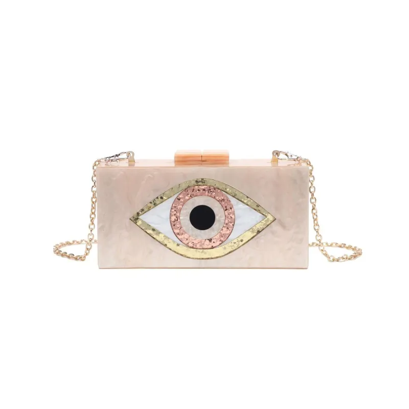 Eye Convertible Clutch Evening Bag sold by Lord & Taylor