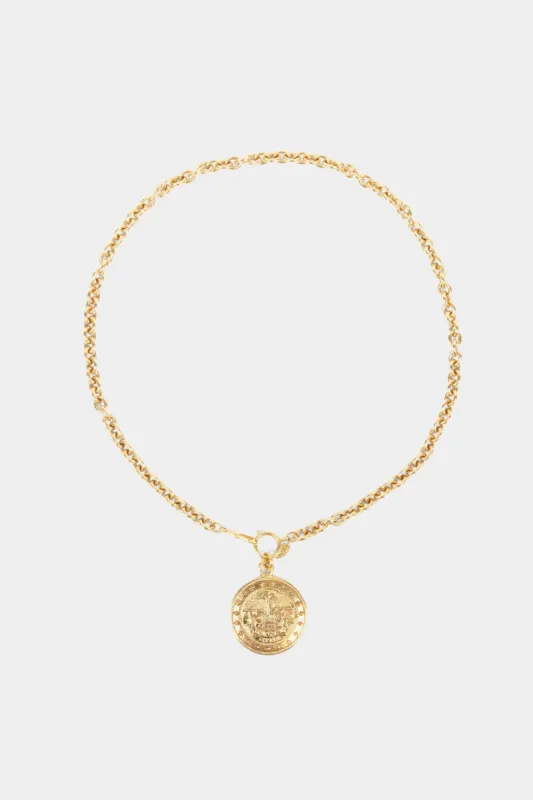 Palmtree Lion Necklace sold by Lord & Taylor