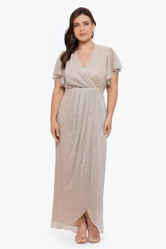 V - Neck Crinkle Tulip Skirt Dress sold by Lord & Taylor