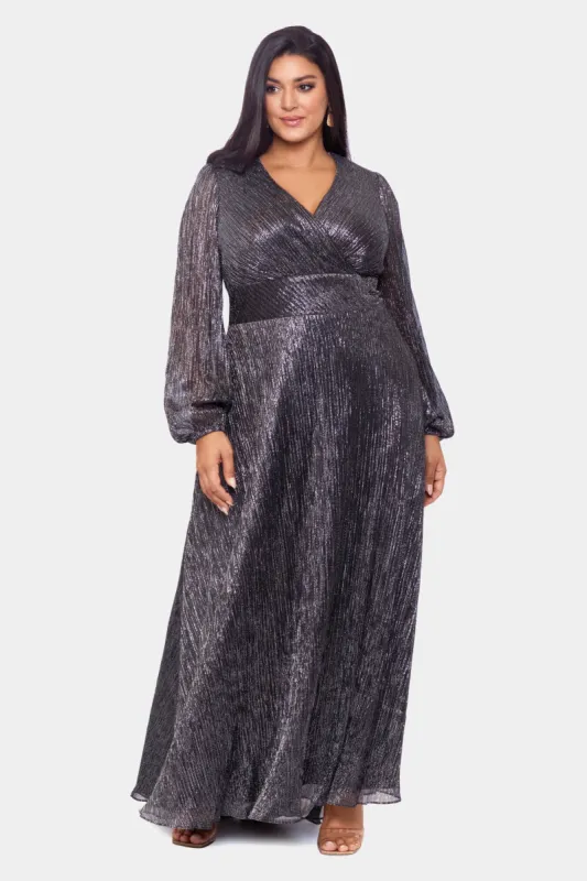 Long Longsleeve V Neck Metallic Knit Wrap sold by Lord & Taylor