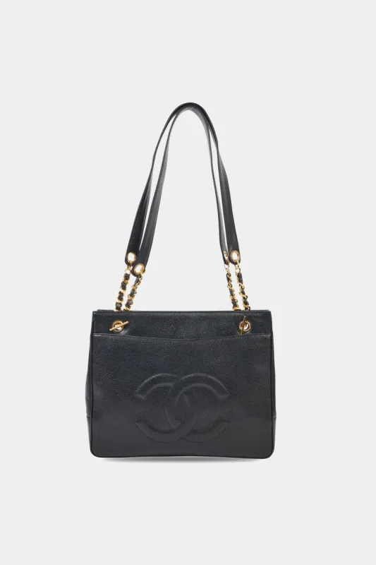Embossed CC Caviar Tote Bag sold by Lord & Taylor