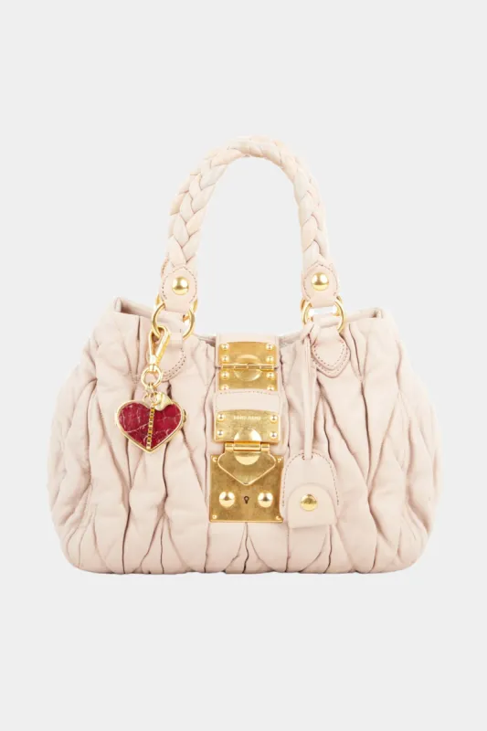 Heart Vitello Lux Tote Bag sold by Lord & Taylor