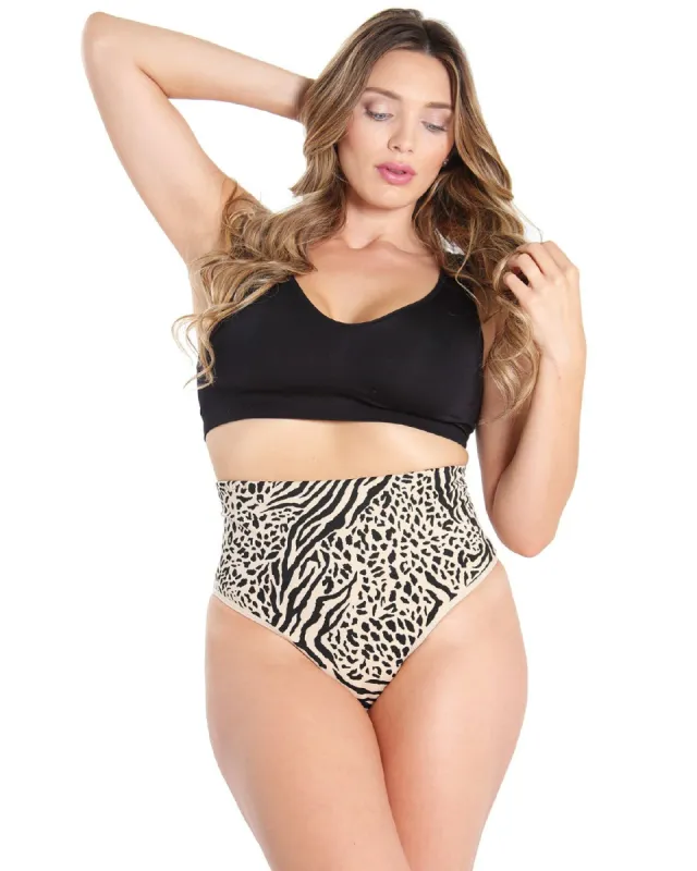 High-Waist Shaping Thong sold by Lord & Taylor