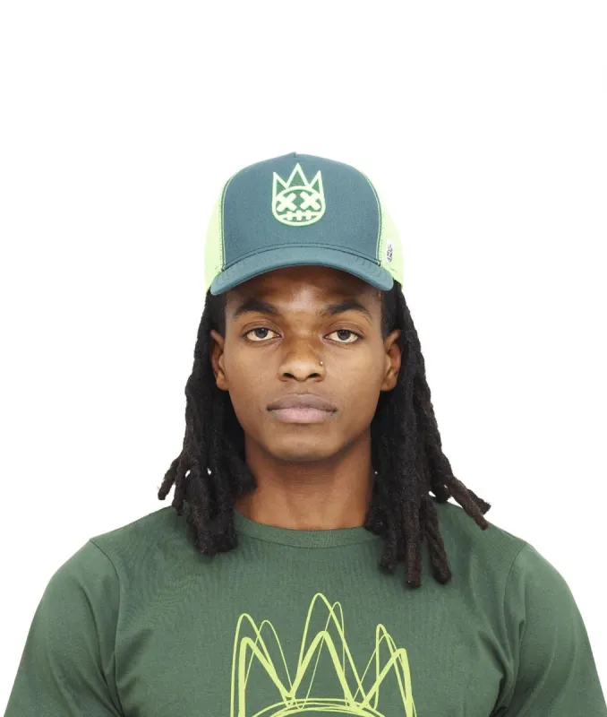 Mesh Back Trucker with Artichoke Crown sold by Lord & Taylor