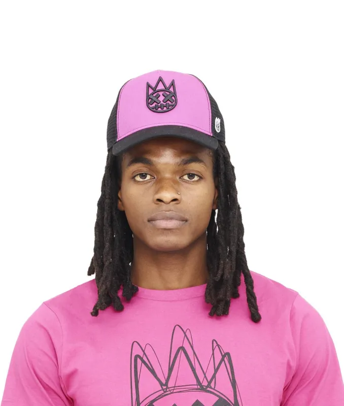 Mesh Back Trucker with Rose Crown sold by Lord & Taylor