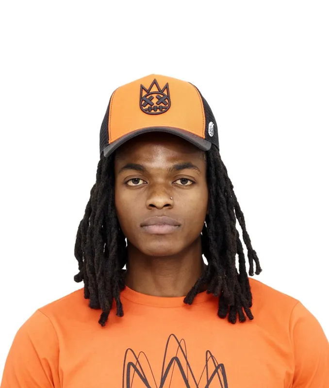 Mesh Back Trucker with Carrot Crown sold by Lord & Taylor