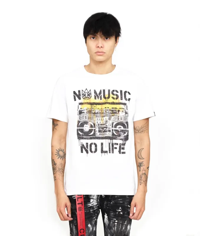 No Music Graphic T-Shirt sold by Lord & Taylor