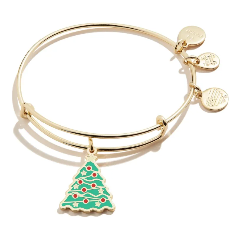 Color Infusion Christmas Tree Charm Bangle Bracelet sold by Lord & Taylor