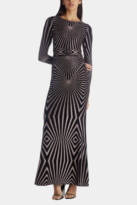 Long Sleeve Geo Slinky Glitter sold by Lord & Taylor