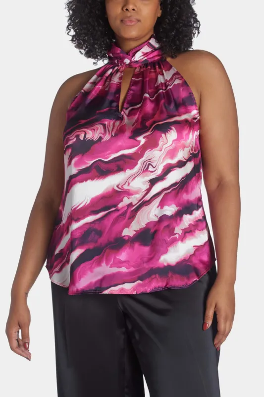 Twist Collar Halter Top sold by Lord & Taylor