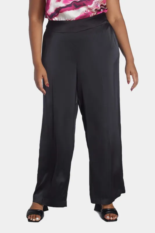 Satin High Rise Wide Leg Pants sold by Lord & Taylor