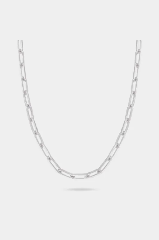 Silver Paperclip Chain Necklace sold by Lord & Taylor