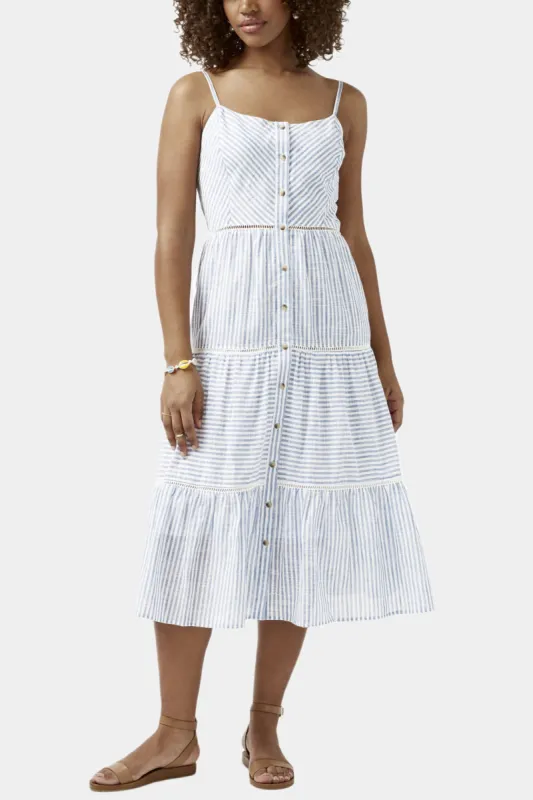 Quinby Button Front Tiered Dress sold by Lord & Taylor