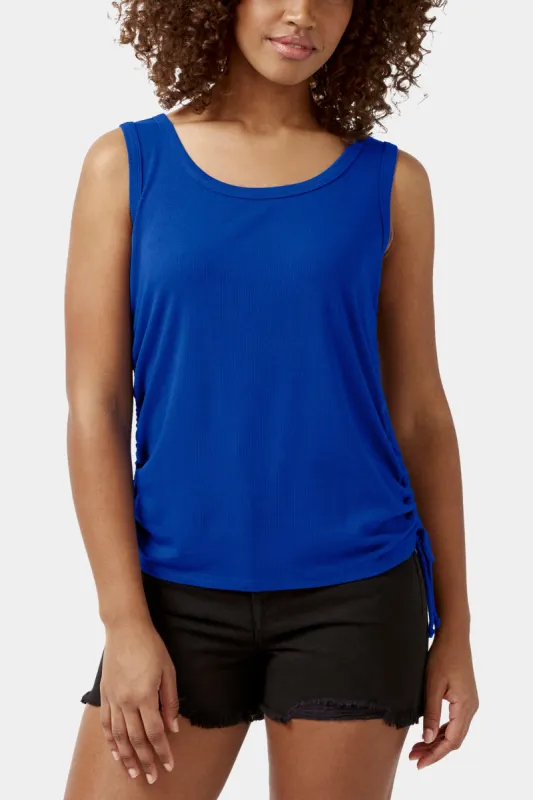 Muriel Side Ruched Tank Top sold by Lord & Taylor