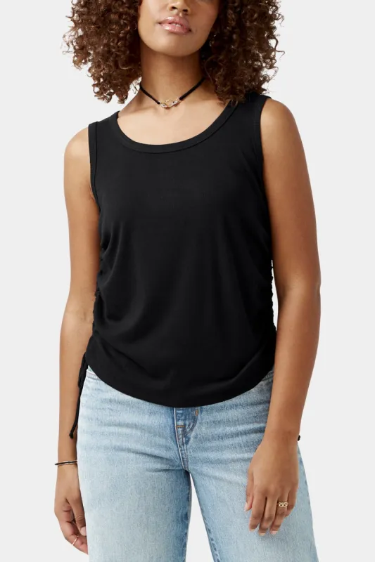 Muriel Side Ruched Tank Top sold by Lord & Taylor