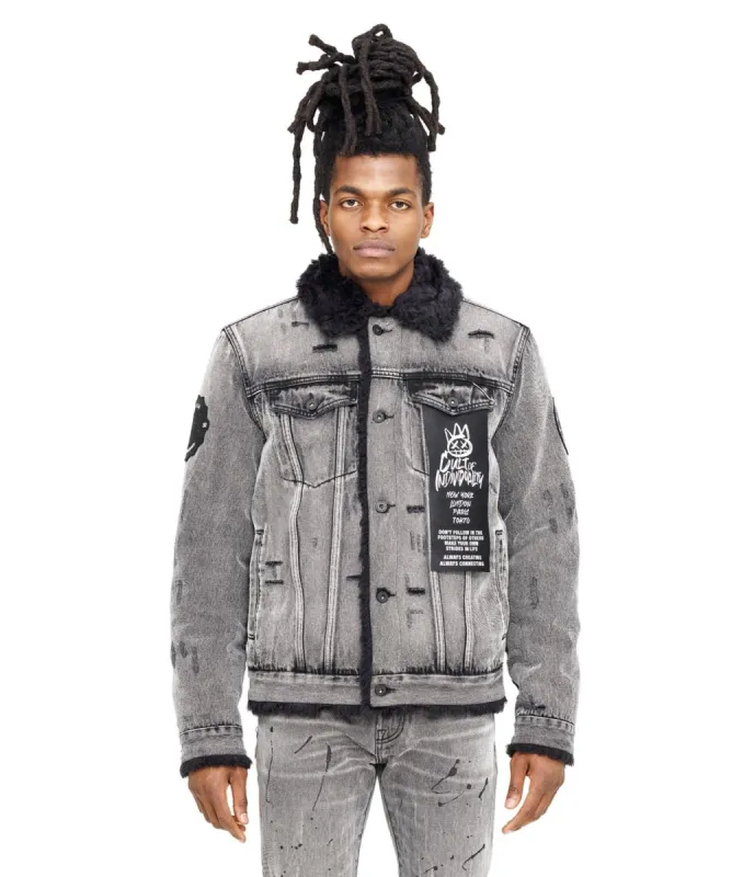 Shearling Trim Denim Jacket sold by Lord & Taylor