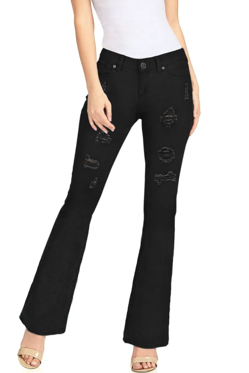 Distressed Bootcut Jeans sold by Lord & Taylor