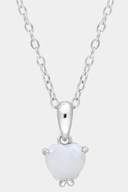 Heart Opal Solitaire Heart Design Pendant sold by Lord & Taylor