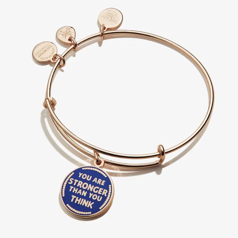 You Are Stronger Than You Think Charm Bangle Bracelet made by Lord & Taylor
