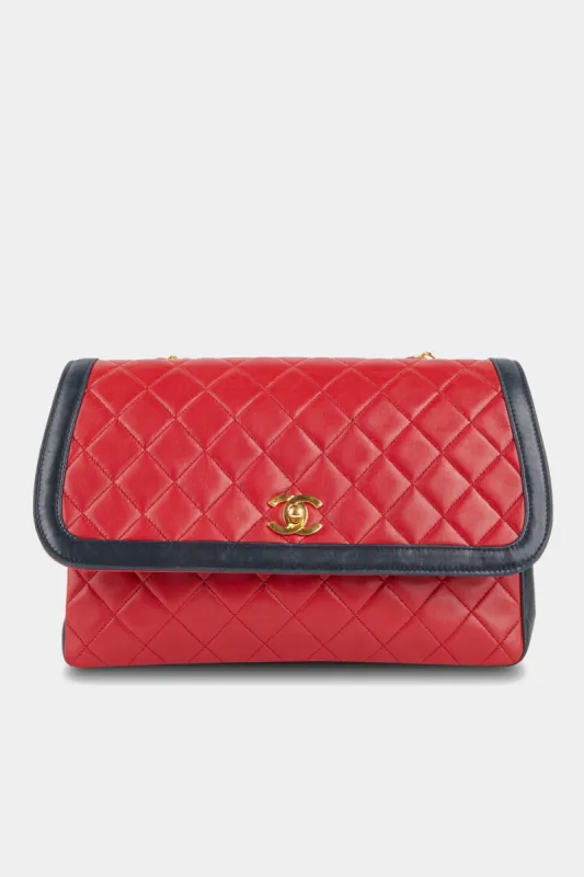 Two-Tone Single Flap Bag sold by Lord & Taylor