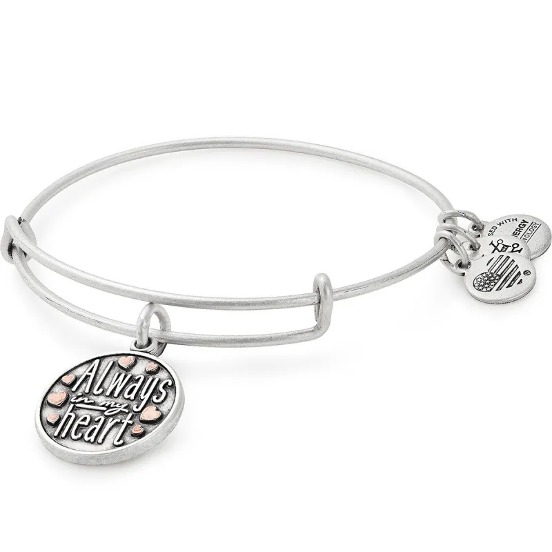 Always In My Heart Charm Bangle Bracelet sold by Lord & Taylor