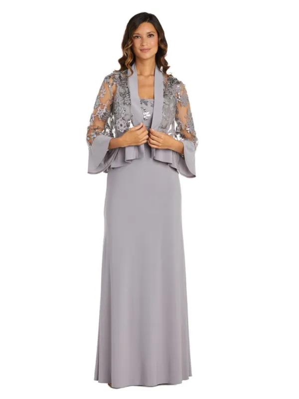 Two-Piece Ruffle and Sequin Long Jacket Dress sold by Lord & Taylor