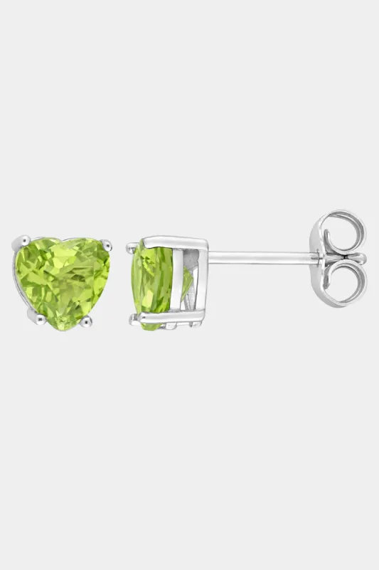 Heart Peridot Stud Earrings sold by Lord & Taylor