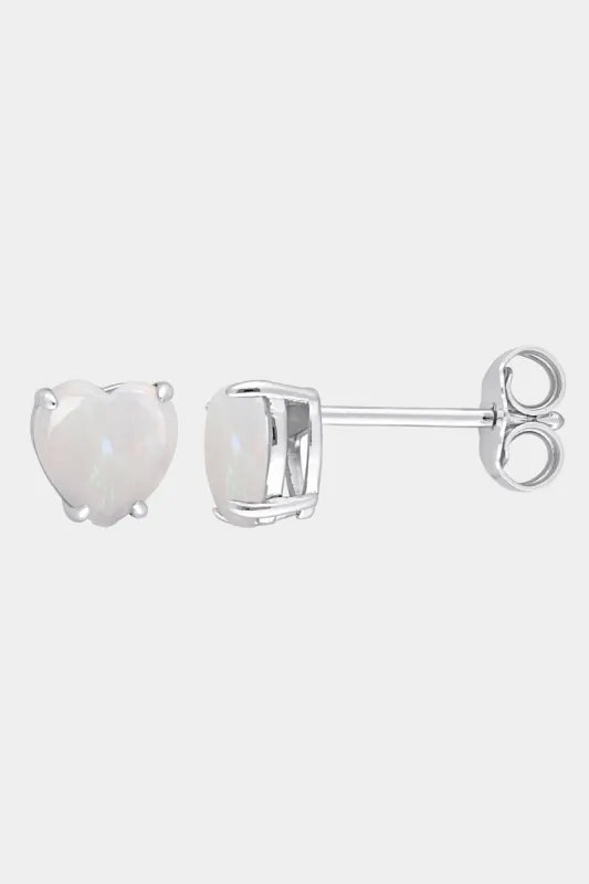 Heart Opal Stud Earrings sold by Lord & Taylor