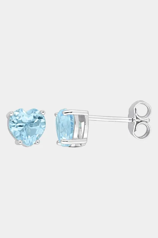 Heart Topaz Stud Earrings sold by Lord & Taylor