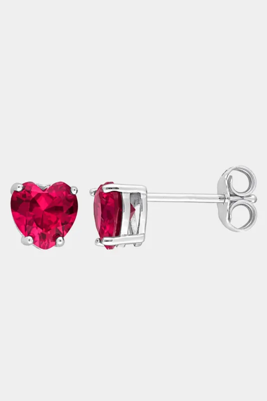 Heart Created Ruby Stud Earrings sold by Lord & Taylor
