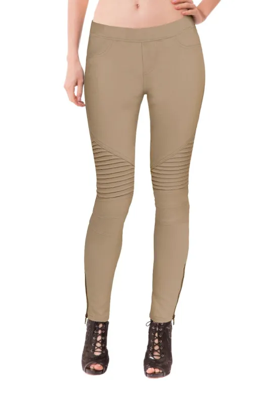 Hyper Stretch Moto Pants sold by Lord & Taylor