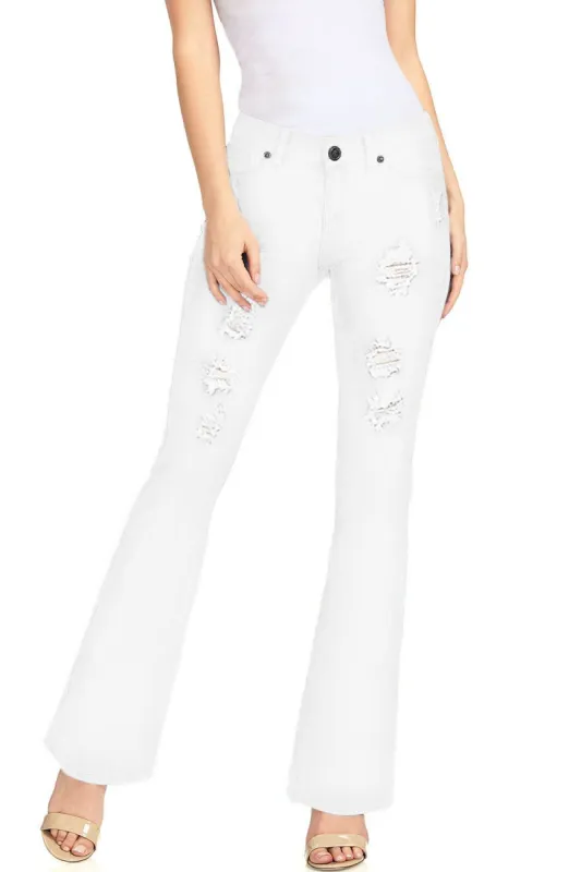 Distressed Bootcut Jeans sold by Lord & Taylor