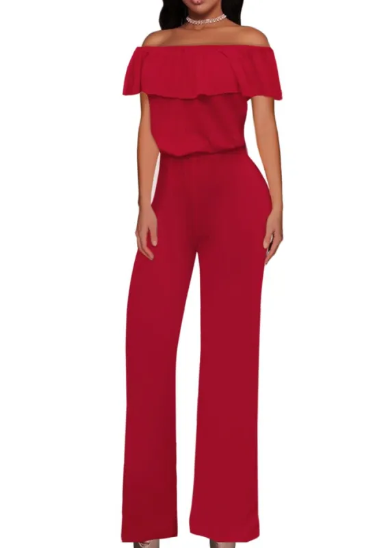 Off Shoulder High Waist Jumpsuit sold by Lord & Taylor