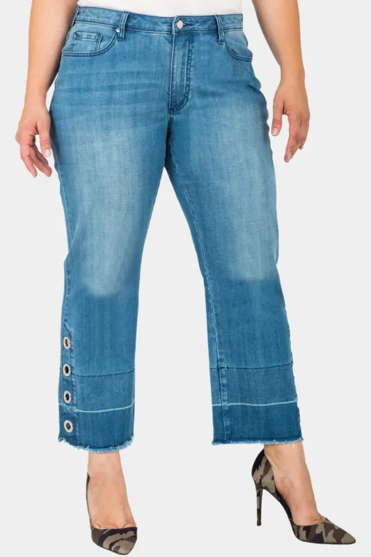 Meryl High-Rise Light Wash Cropped Jeans sold by Lord & Taylor