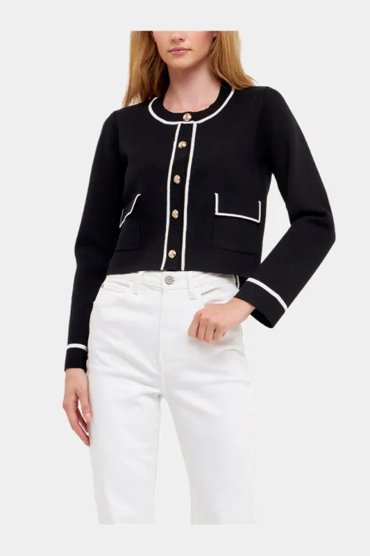 Contrast Stitch Cardigan sold by Lord & Taylor