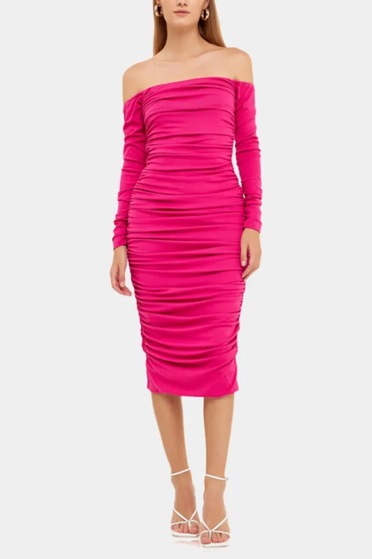 Ruched Midi Dress sold by Lord & Taylor