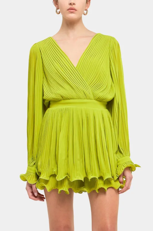 Long Sleeve Pleated Romper sold by Lord & Taylor