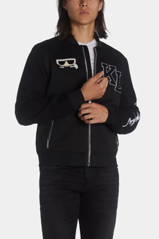 Sleeve Patch Varsity Bomber sold by Lord & Taylor