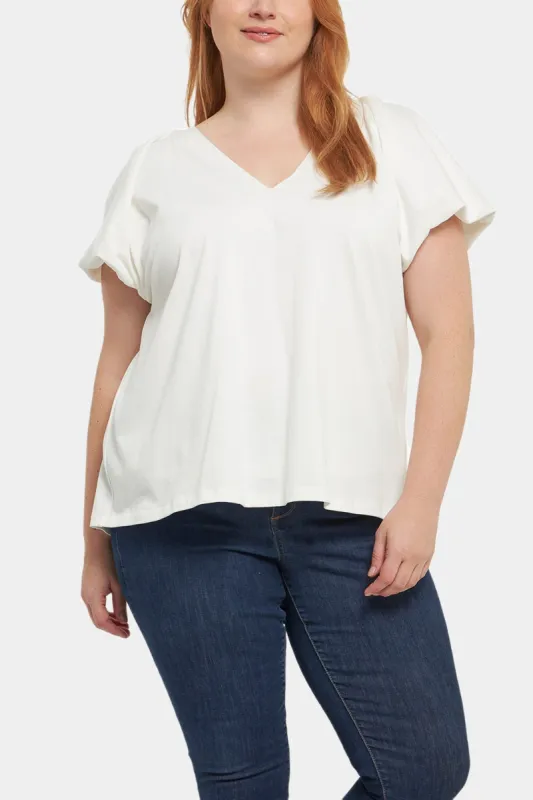 Knit Balloon Sleeve Top sold by Lord & Taylor