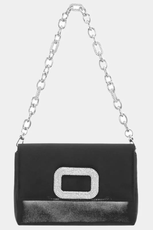 Shoulder Bag With Crystal Ornament And Strap sold by Lord & Taylor