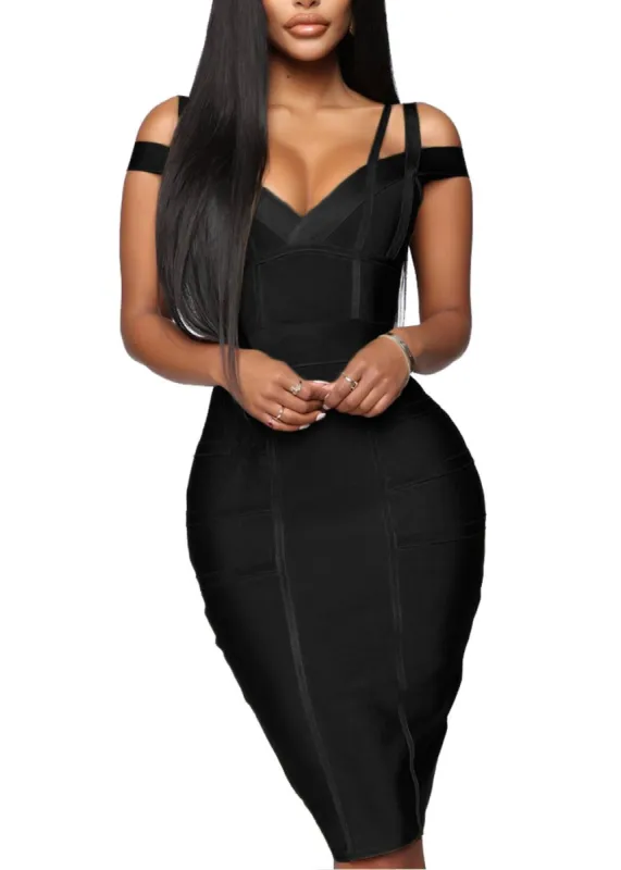 Multi-Strap Bodice Bodycon Bandage Dress sold by Lord & Taylor