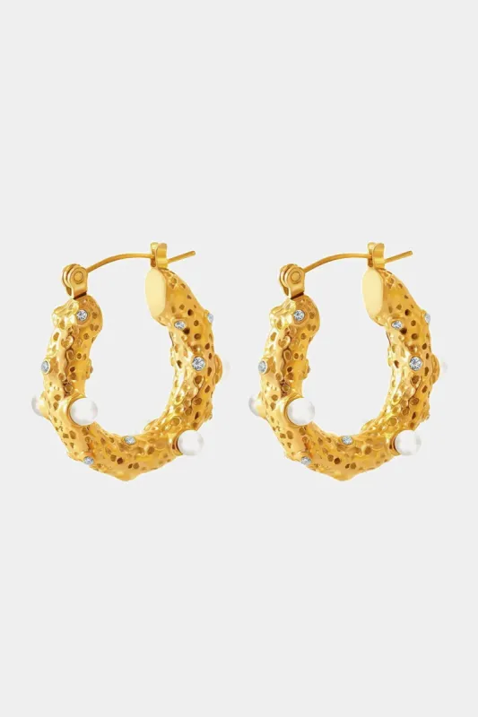 Show Me Pearls Hoop Earrings sold by Lord & Taylor