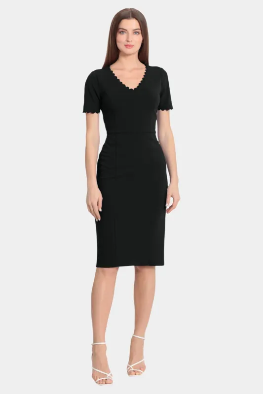 Short Sleeve Sheath Midi Dress sold by Lord & Taylor