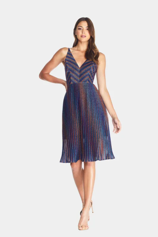 Haley Pleated Midi Dress sold by Lord & Taylor