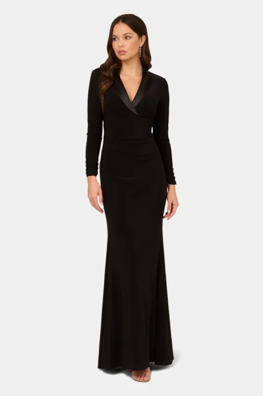 Tuxedo Shawl Collar Maxi Dress sold by Lord & Taylor