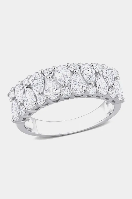 Diamond Semi-Eternity 14k White Gold Ring sold by Lord & Taylor